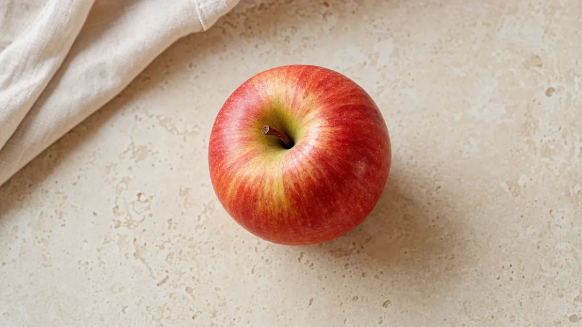 Apple (raw, with skin)